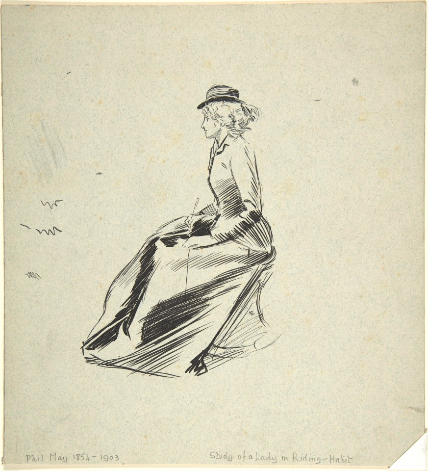 Study of a Lady in a Riding Habit MET DP804736