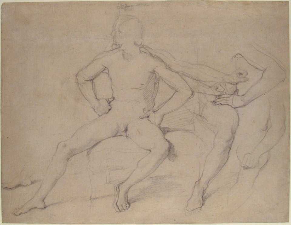 Study of a Seated Nude Male MET 61.128