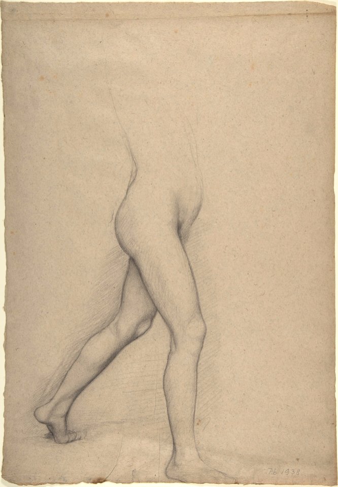 Study of a Girl's Legs for the painting "Young Spartans" MET DP805829