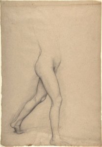 Study of a Girl's Legs for the painting "Young Spartans" MET DP805829