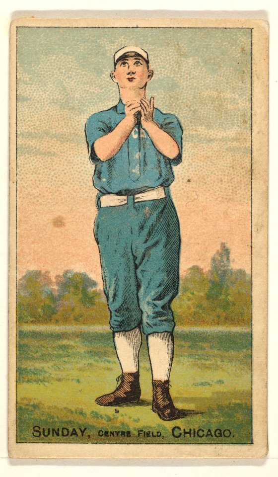 Sunday, Center Field, Chicago, from the Gold Coin series (N284) for Gold Coin Chewing Tobacco MET DP824779