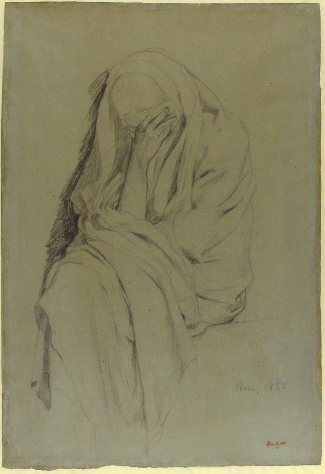 Study for Vieille Italienne(recto); Drapery Study (verso) MET 1980.200