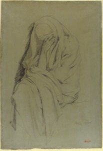 Study for Vieille Italienne(recto); Drapery Study (verso) MET 1980.200