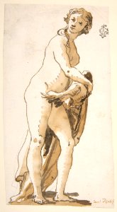 Study of a Garden Sculpture- Leda? MET DP812119