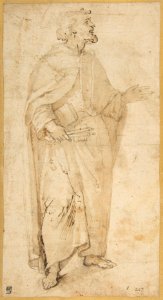 Standing Figure of Saint Peter Holding Book and Keys. MET DP812802