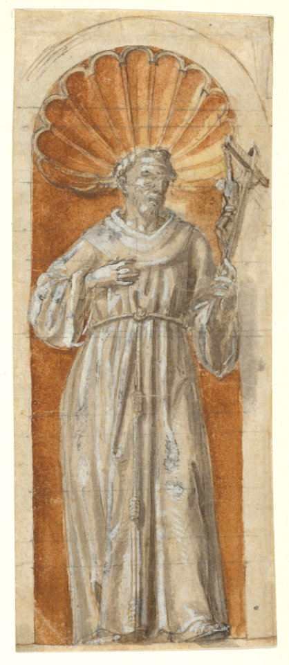 Standing Franciscan Saint in a Niche MET DP837795 ff