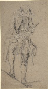 Standing Hunter Holding a Rifle MET DP807093