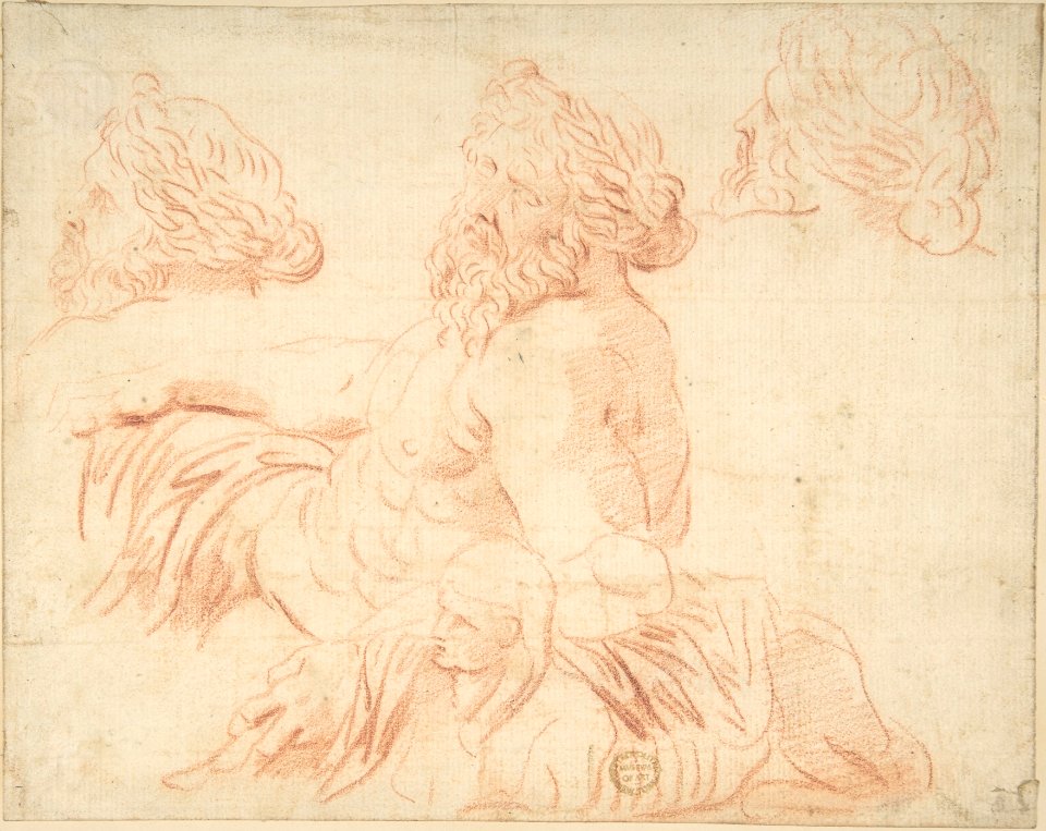 Study from a Statue of a River God MET DP801861