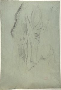 Study for Vieille Italienne(recto); Drapery Study (verso) MET DP810343