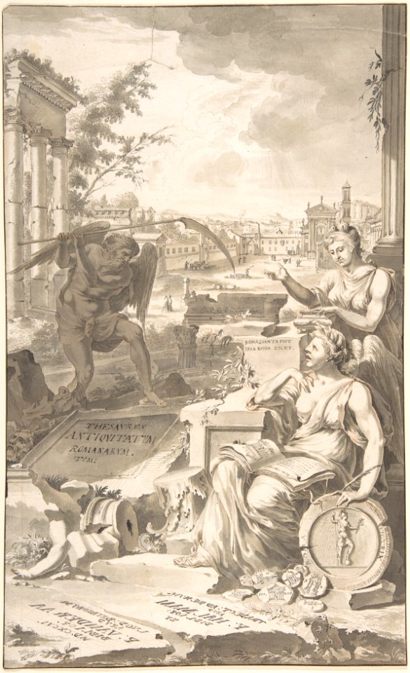 Study for the Title Page to the Thesavrvs Antiqvitatvm Romanarvm, 1696 MET DP800337