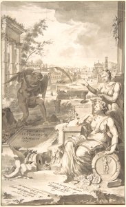 Study for the Title Page to the Thesavrvs Antiqvitatvm Romanarvm, 1696 MET DP800337