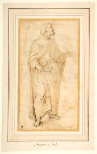 Standing Figure of Saint Peter Holding Book and Keys. MET DP812219