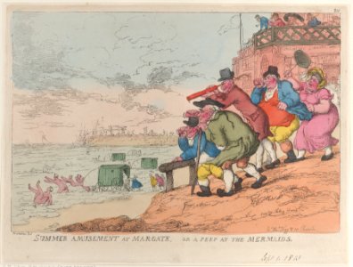Summer Amusement at Margate, or a Peep at the Mermaids MET DP883896