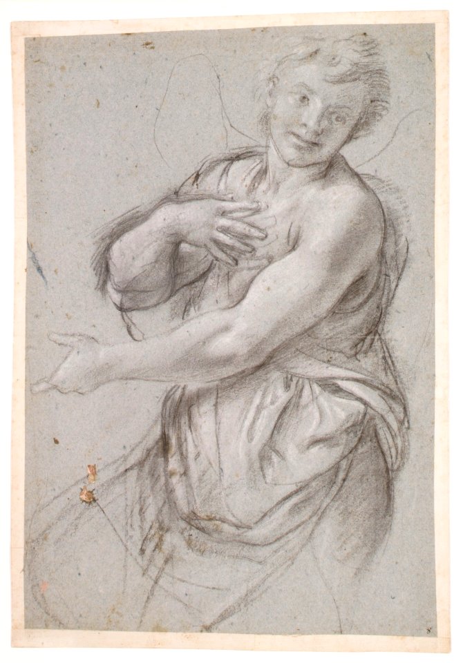 Study for an Angel (recto); Study of a Cushion (verso) MET DR50