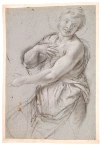 Study for an Angel (recto); Study of a Cushion (verso) MET DR50