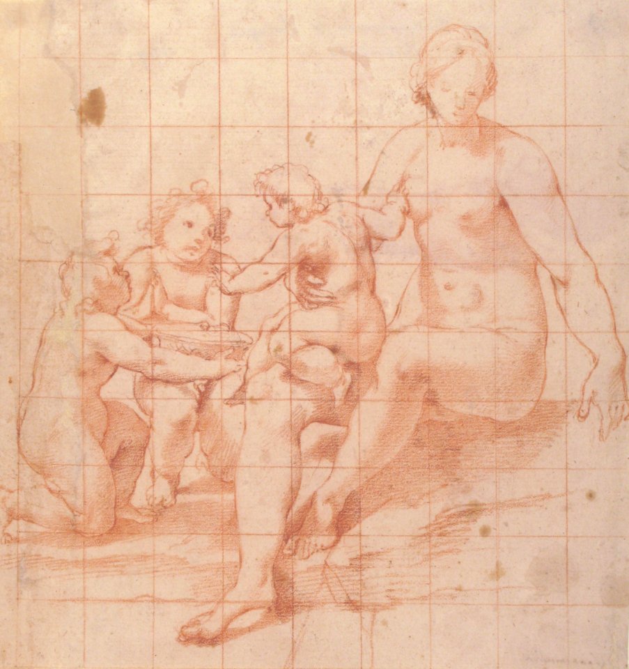 Study for a Virgin and Child with Two Angels (recto); Two Studies of Hands (verso) MET 1999.279a