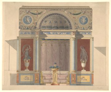 Study for an Arched Alcove with a Canapé MET DP809409