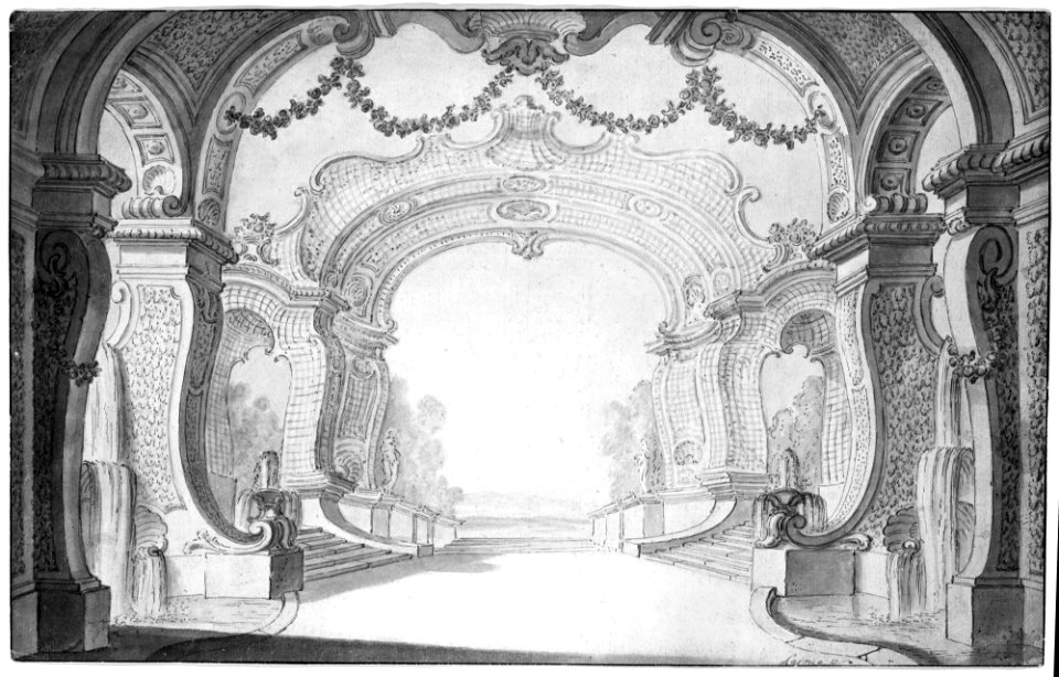 Study for a Stage Set MET MM31037