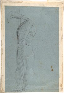 Study for an Angel (recto); Study of a Cushion (verso) MET DP808288