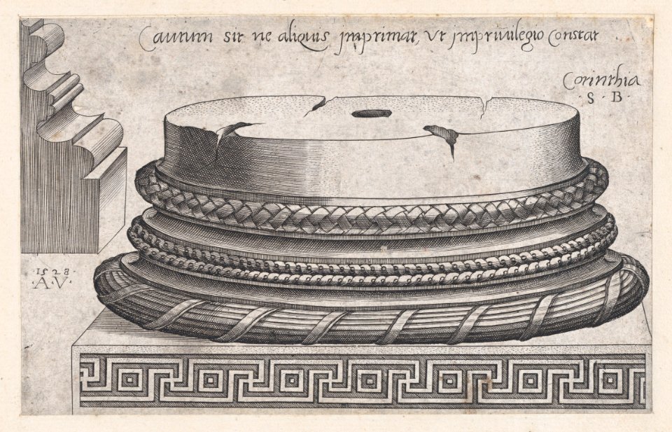Speculum Romanae Magnificentiae- Corinthian base MET DP870177