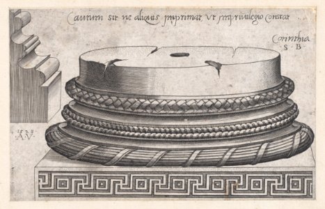 Speculum Romanae Magnificentiae- Corinthian base MET DP870177
