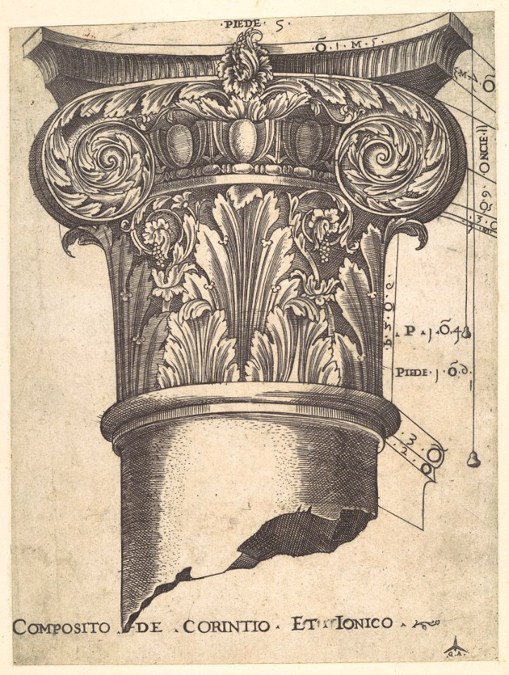 Speculum Romanae Magnificentiae- Composite of Corinthian and Ionic MET DP102224