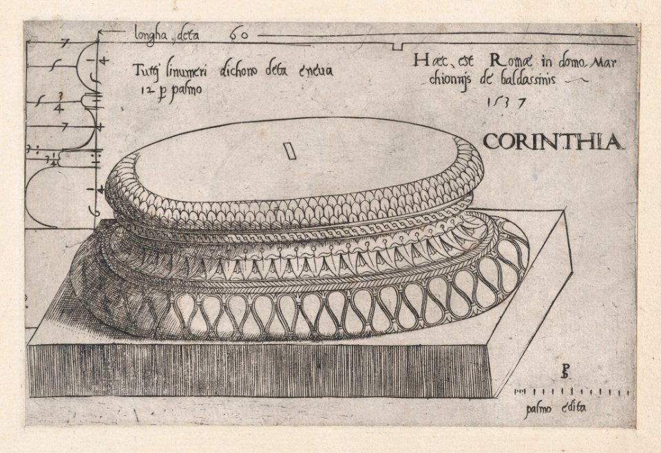 Speculum Romanae Magnificentiae- Corinthian base MET DP870155