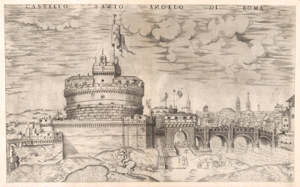 Speculum Romanae Magnificentiae- Castello Sant' Angelo MET DP870760
