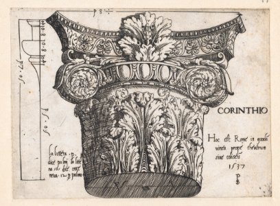 Speculum Romanae Magnificentiae- Corinthian capital MET DP870156