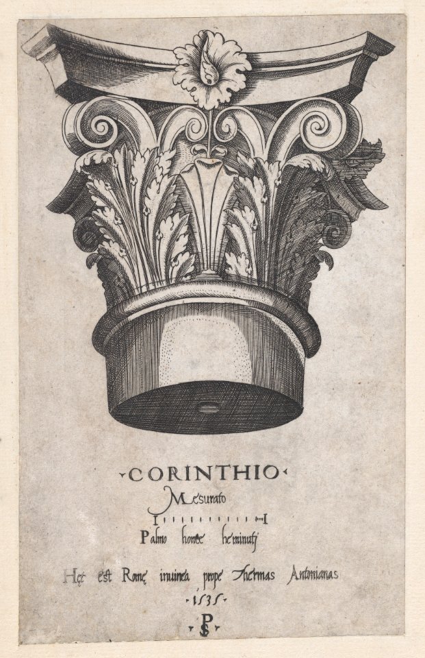 Speculum Romanae Magnificentiae- Corinthian capital MET DP870176