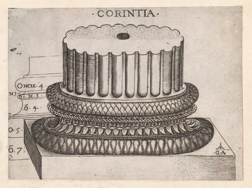 Speculum Romanae Magnificentiae- Corinthian base MET DP870154