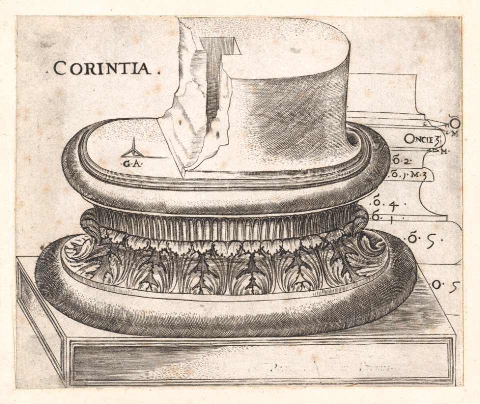Speculum Romanae Magnificentiae- Corinthian base MET DP870160