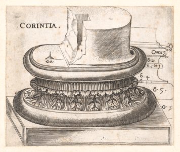 Speculum Romanae Magnificentiae- Corinthian base MET DP870160