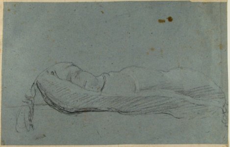 Study for an Angel (recto); Study of a Cushion (verso) MET 62.120.1 VERSO