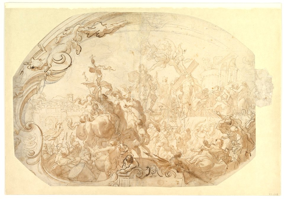 Study for Emperor Heraclius Carrying the Cross into Jerusalem MET DP820302