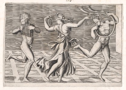 Speculum Romanae Magnificentiae- Dance of Fauns and Bacchants MET DP870241