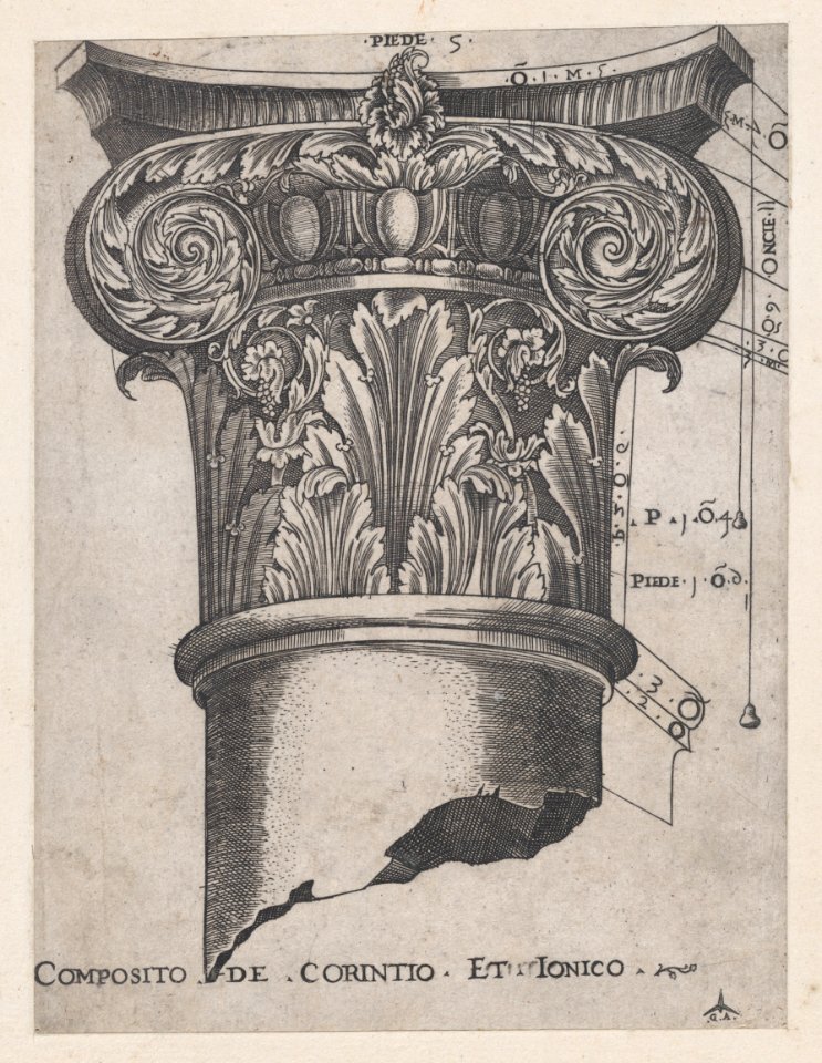 Speculum Romanae Magnificentiae- Composite of Corinthian and Ionic MET DP870186