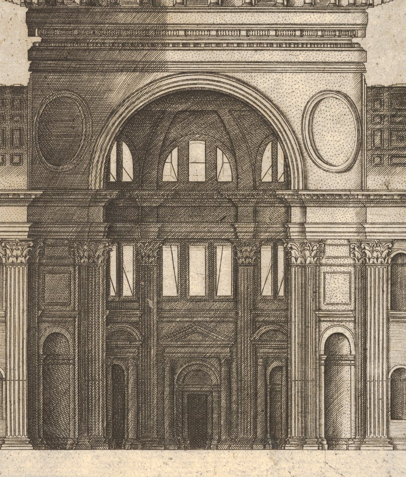 Speculum Romanae Magnificentiae- Design for the Basilica of St. Peter's in the Vatican MET DP830327