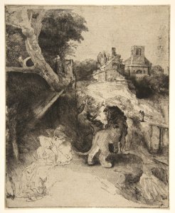 St. Jerome Reading in an Italian Landscape MET DP815611