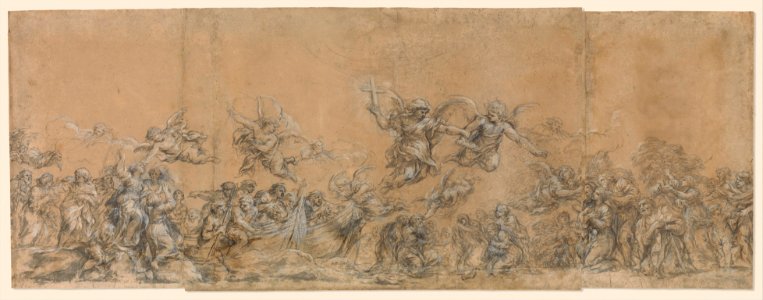 Study for Angels Sealing the Foreheads of the Children of Israel in Saint Peter's Basilica MET DP331992