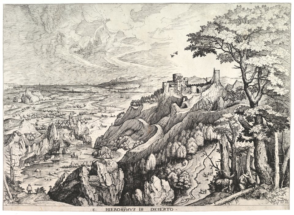 St. Jerome in the Wilderness (S. Hieronymus in Deserto) from The Large Landscapes MET DP826005