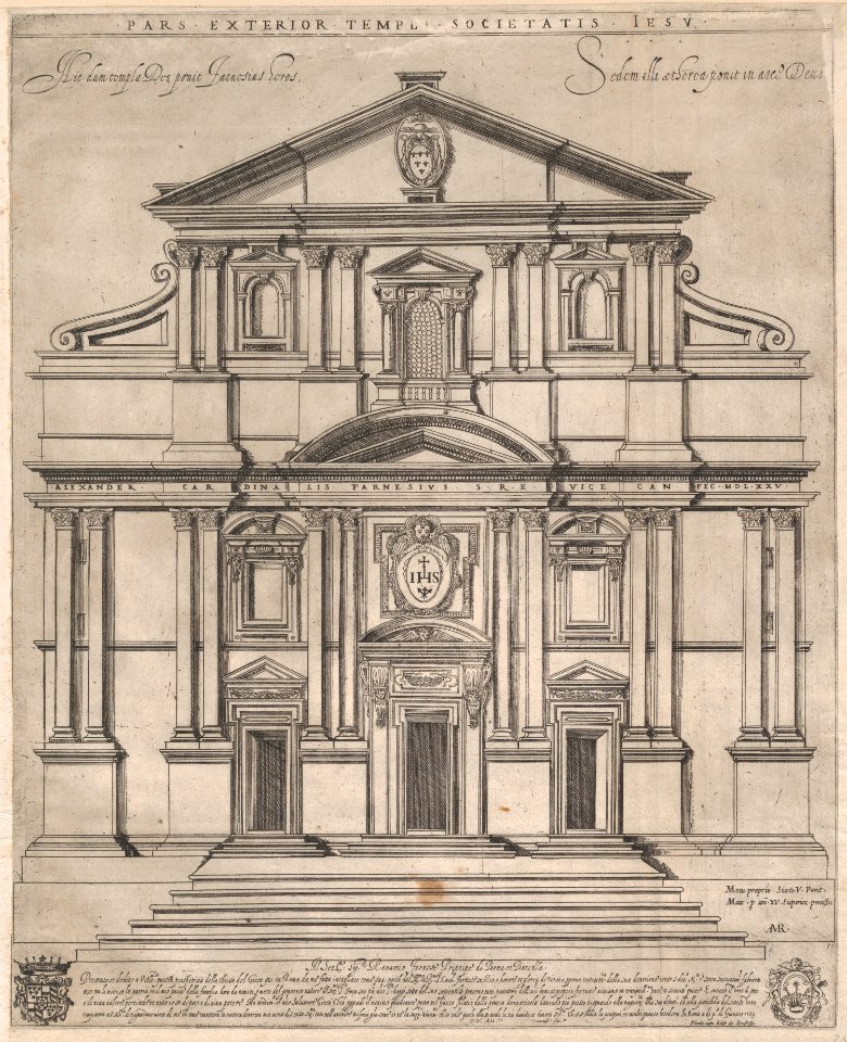 Speculum Romanae Magnificentiae- Jesuit's Church MET DP870756