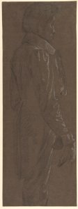 Standing Gentleman, three-quarter length profile facing right MET DP810362