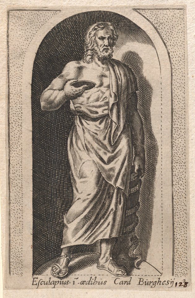 Speculum Romanae Magnificentiae- Esculapius (Esculapius in aedibus Card. Burghesij) MET DP870326