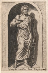 Speculum Romanae Magnificentiae- Esculapius (Esculapius in aedibus Card. Burghesij) MET DP870326