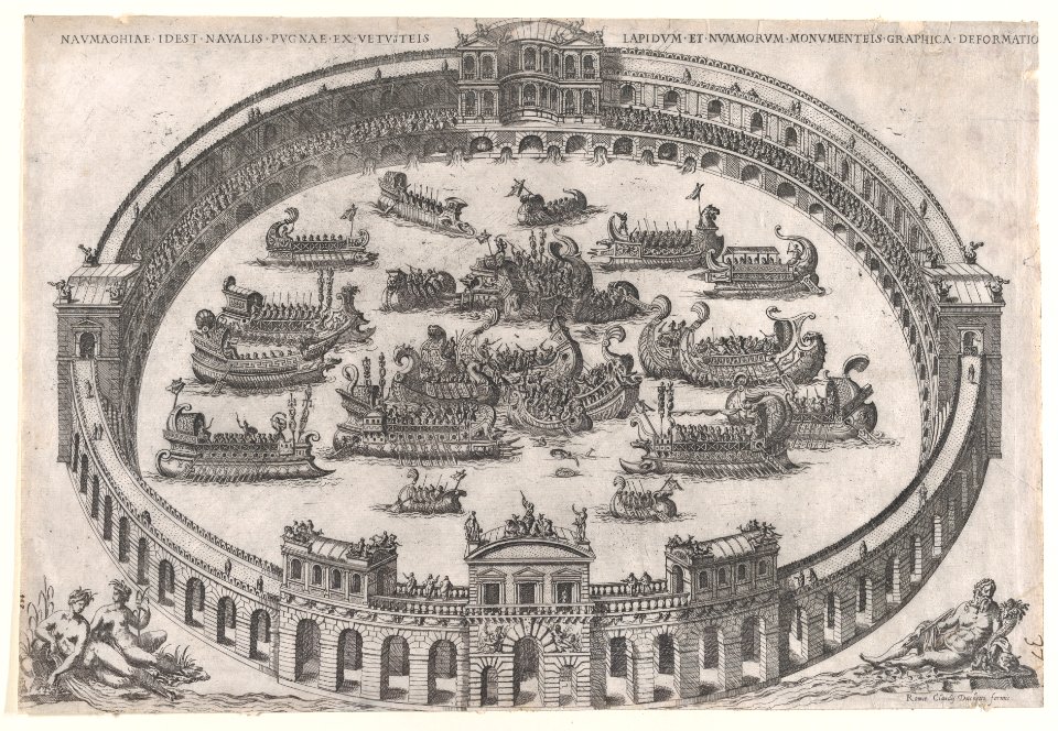 Speculum Romanae Magnificentiae- Roman Naval Battle MET DP870255