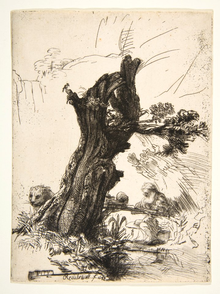 St. Jerome beside a Pollard Willow MET DP814724