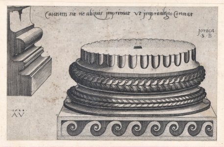 Speculum Romanae Magnificentiae- Ionic Base MET DP870181