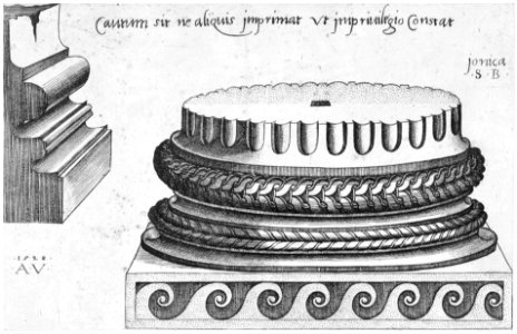 Speculum Romanae Magnificentiae- Ionic Base MET MM81613