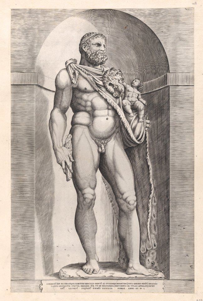Speculum Romanae Magnificentiae- Emperor Commodus as Hercules MET DP870301